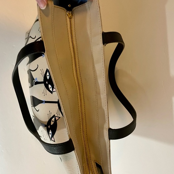 Kate Spade Jazz Things Up Cool Cats Tote (Storybook Lining) - Picture 4 of 10